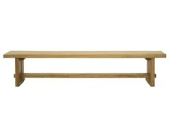 Banc De Salle à Manger En Teck - Coloris : Naturel - LENIDA -Mobilier De Restaurant banc 13147295