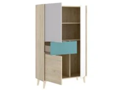 Buffet Haut BICA - 3 Portes 1 Tiroir - Multicolore -Mobilier De Restaurant bibliotheque 382195