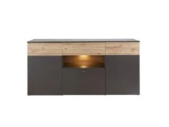Buffet 3 Portes 3 Tiroirs 195 Cm - MARBELLA