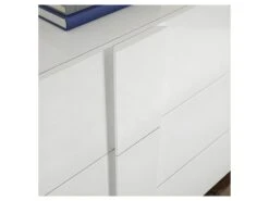 Buffet 2 Portes 3 Tiroirs Laqué Blanc Brillant - STARS -Mobilier De Restaurant buffet 11132423