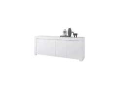 Buffet 4 Portes Blanc Mat - PISE