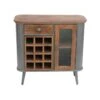 Meuble Bar 1 Porte, 12 Niches, 1 Tiroir Bois/Metal - JINK