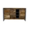 Buffet 2 Portes 3 Tiroirs 3 Niches Bois/Metal - JINK