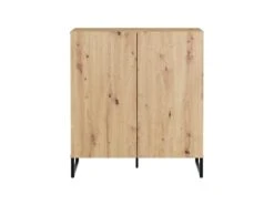Buffet Haut Avec 2 Portes - Naturel Clair - SILVESTRA -Mobilier De Restaurant buffet 11209265