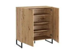 Buffet Haut Avec 2 Portes - Naturel Clair - SILVESTRA -Mobilier De Restaurant buffet 11209267