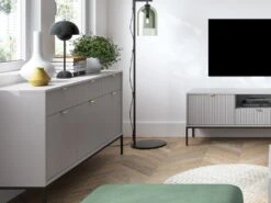 Buffet Avec 3 Portes Et 3 Tiroirs - Gris - LIOUBA De Pascal MORABITO -Mobilier De Restaurant buffet 1171357