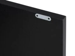 Buffet Haut Avec 2 Portes En MDF, Verre Trempé Et Métal - Effet Bois Noir Et Doré - TERIAVI -Mobilier De Restaurant buffet 12929141