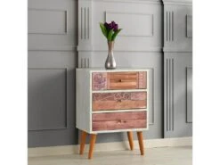 Meuble En Noyer Blanc Avec Panneau De Particules 100% Mélaminé. 50x68x35 -Mobilier De Restaurant buffet 13047641