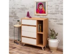 Meuble En Chêne Blanc Avec Panneaux De Particules 100% Mélaminés. 70x86x40 -Mobilier De Restaurant buffet 13047749