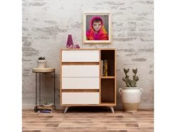 Meuble En Chêne Blanc Avec Panneaux De Particules 100% Mélaminés. 70x86x40 -Mobilier De Restaurant buffet 13047751