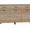 Buffet 3 Portes 3 Tiroirs LED Inclus Ruben Bois