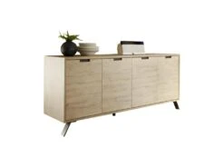 Buffet 4 Portes Chêne Clair - PALERME -Mobilier De Restaurant buffet 14340805