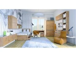 Buffet 2 Portes 1 Tiroir LED Inclus Kasla Bois Et Anthracite -Mobilier De Restaurant buffet 14514305