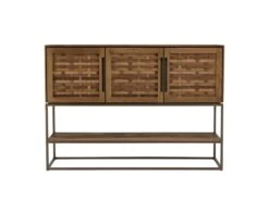 ALIDA - Buffet En Bois De Teck Recyclé 3 Portes -Mobilier De Restaurant buffet 14652281
