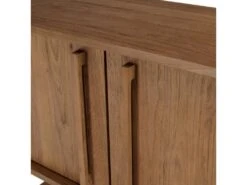 ALIDA - Buffet 2 Portes 1 Niche En Bois De Teck Recyclé Naturel -Mobilier De Restaurant buffet 14657295