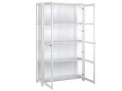 May Vitrine 4 Portes Blanc. -Mobilier De Restaurant buffet 15073749