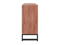 Buffet 4 Portes - Bois D'acacia Et Métal - Naturel Et Noir - VEDILA -Mobilier De Restaurant buffet 15698695