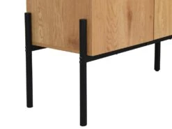 Buffet Avec 4 Portes - Naturel Clair Et Noir - MEMPHIS II -Mobilier De Restaurant buffet 16436905