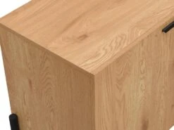 Buffet Avec 4 Portes - Naturel Clair Et Noir - MEMPHIS II -Mobilier De Restaurant buffet 16436907