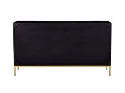 Buffet Avec 2 Portes Et 3 Tiroirs En Bois De Manguier Et Métal - Noir Et Doré - ANALIMY -Mobilier De Restaurant buffet 16582171