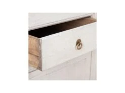 Buffet 4 Tiroirs 2 étagères Bois De Pin Blanchi - ARRABIA -Mobilier De Restaurant buffet 17623343