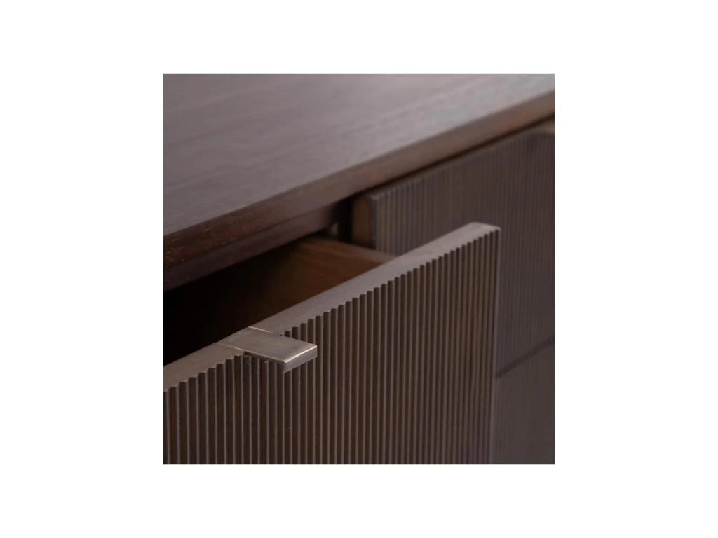 Buffet 3 Portes Bois Marron Foncé - VAJA 6 Buffet 3 Portes Bois Marron Foncé - VAJA – Image 6