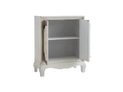 Meuble D'entrée 2 Portes Marron/Blanc - SARUTI -Mobilier De Restaurant buffet 17624707