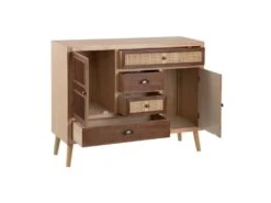 Buffet 2 Portes 4 Tiroirs Bois/Rotin - BISCUIT 9 Buffet 2 Portes 4 Tiroirs Bois/Rotin - BISCUIT -Mobilier De Restaurant buffet 17624877