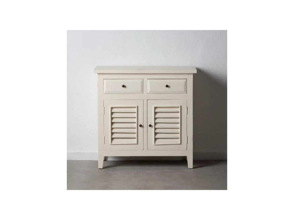 Buffet 2 Portes 2 Tiroirs Blanc Cassé - RIF 2 Buffet 2 Portes 2 Tiroirs Blanc Cassé - RIF – Image 2