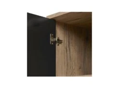 Argentier 2 Portes Chêne Miel/Métal à Leds - CENIZA -Mobilier De Restaurant buffet 17625757