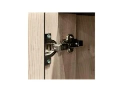 Argentier 2 Portes à LEDs Chêne Clair/Ardoise - FOREST -Mobilier De Restaurant buffet 17625985