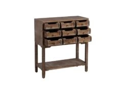 Meuble D'entrée 9 Tiroirs Bois/Jute - JUPA -Mobilier De Restaurant buffet 17635559