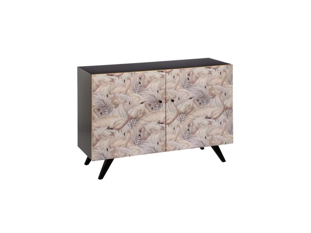 Buffet 2 Portes Flamands Roses/Bois - FLAMENCO 1 Buffet 2 Portes Flamands Roses/Bois - FLAMENCO