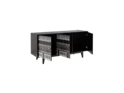 Buffet 3 Portes Blanc & Noir/Bois - VINTA -Mobilier De Restaurant buffet 17788651