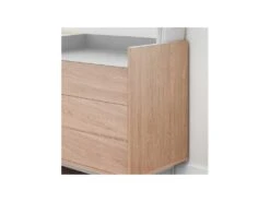 Buffet 2 Portes 3 Tiroirs Chêne Clair/Gris - TEULAT VALLEY -Mobilier De Restaurant buffet 18000923