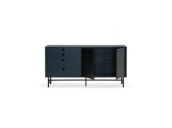Buffet 2 Portes 4 Tiroirs Bleu/Noir - TEULAT PUNTO 8 Buffet 2 Portes 4 Tiroirs Bleu/Noir - TEULAT PUNTO -Mobilier De Restaurant buffet 18001037