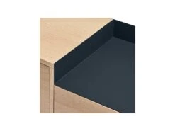 Buffet 3 Portes 3 Tiroirs Chêne Clair/Bleu - TEULAT VALLEY -Mobilier De Restaurant buffet 18001103