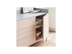 Buffet 3 Portes 3 Tiroirs Chêne Clair/Gris - TEULAT VALLEY 11 Buffet 3 Portes 3 Tiroirs Chêne Clair/Gris - TEULAT VALLEY -Mobilier De Restaurant buffet 18001199