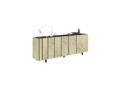 Buffet 4 Portes Chêne Clair/Ardoise - FOREST -Mobilier De Restaurant buffet 18273285