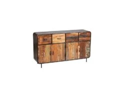 Buffet 4 Portes 4 Tiroirs Bois Recyclé - CHALERSTON