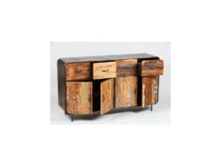 Buffet 4 Portes 4 Tiroirs Bois Recyclé - CHALERSTON -Mobilier De Restaurant buffet 18273297