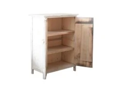 Meuble D'appoint Bahut 2 Ports Bois Blanc Shabby 70x51x30 -Mobilier De Restaurant buffet 18399787