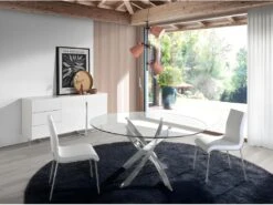 Buffet En Bois Blanc Et Acier Chromé 3051 ANGEL CERDA 13 Buffet En Bois Blanc Et Acier Chromé 3051 ANGEL CERDA -Mobilier De Restaurant buffet 18423777