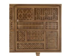 ISA - Buffet En Manguier Patiné 3 Portes Motifs Sculptés Art Déco -Mobilier De Restaurant buffet 18857465