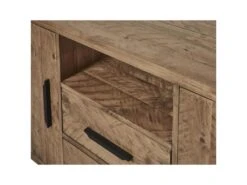 Buffet 3 Portes & 2 Tiroirs Pin "Favola" 200cm Marron 7 Buffet 3 Portes & 2 Tiroirs Pin "Favola" 200cm Marron -Mobilier De Restaurant buffet 19090323