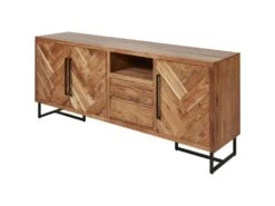 Buffet 3 Portes & 2 Tiroirs "Ridoma" 200cm Marron -Mobilier De Restaurant buffet 19090861