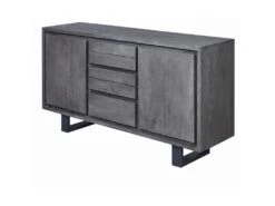 Bahut 2 Portes & 3 Tiroirs "Tajo" 150cm Gris 7 Bahut 2 Portes & 3 Tiroirs "Tajo" 150cm Gris -Mobilier De Restaurant buffet 19091403