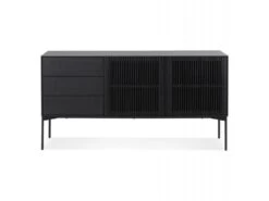 Buffet 3 Tiroirs & 2 Portes Design "Lasco" 160cm Noir 7 Buffet 3 Tiroirs & 2 Portes Design "Lasco" 160cm Noir -Mobilier De Restaurant buffet 19091867