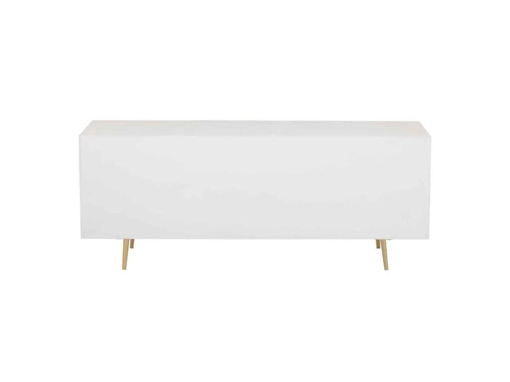 Buffet 4 Tiroirs & 2 Portes "Remina" 150cm Blanc & Or 4 Buffet 4 Tiroirs & 2 Portes "Remina" 150cm Blanc & Or – Image 4
