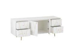 Buffet 4 Tiroirs & 2 Portes "Remina" 150cm Blanc & Or 9 Buffet 4 Tiroirs & 2 Portes "Remina" 150cm Blanc & Or -Mobilier De Restaurant buffet 19092105